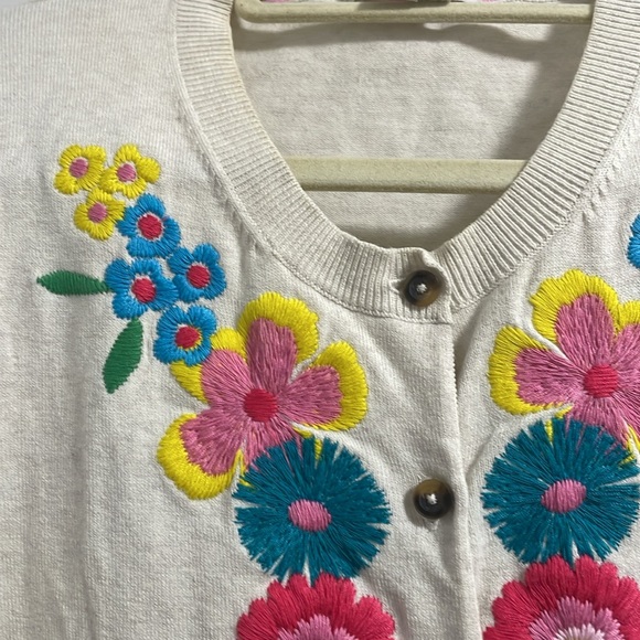 Boden embroidery cardigan sz 12 - Picture 4 of 8